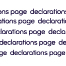 Declarations