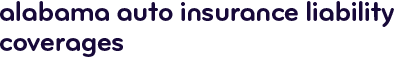 Alabama auto insurance liability coverages