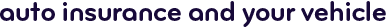 Auto insurance and your vehicle