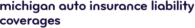 Michigan auto insurance liability coverages