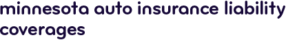 Minnesota auto insurance liability coverages 