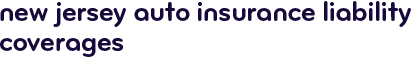 New Jersey auto insurance liability coverages