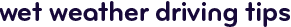 Wet weather driving tips from Esurance