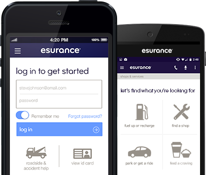 Esurance Mobile for iPhone or Android