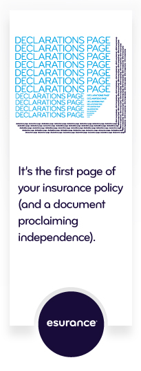 Esurance Declarations Page  Affordable Car Insurance