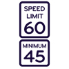 Speed limit sign